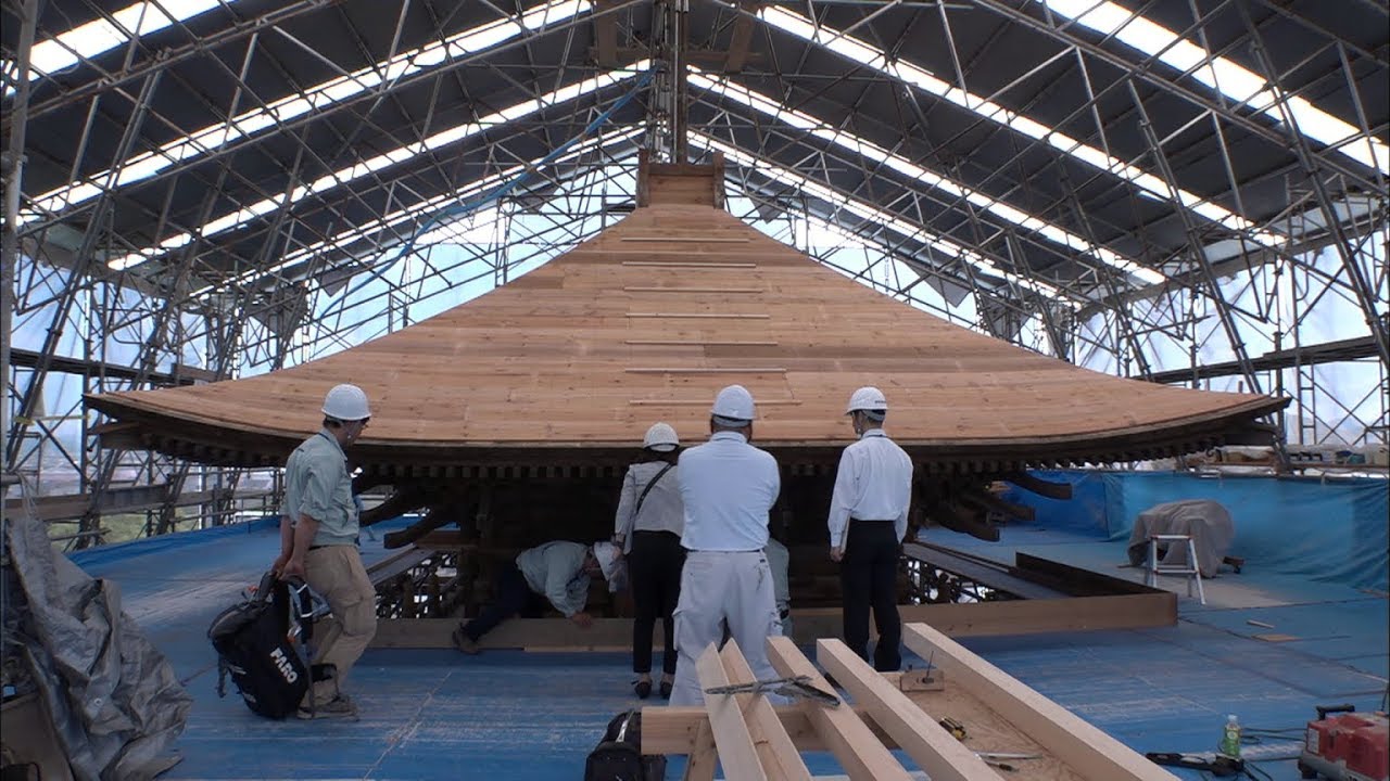 最新工法で災害防ぐ　本山寺五重塔の修復工事が大詰め　香川