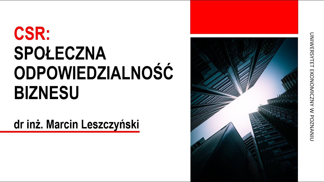 Noc Naukowców 2020 na UEP - CSR: Społeczna odpowiedzialność biznesu