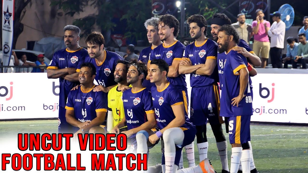 Uncut Football Match| Tv Stars Vs Bollywood Stars |Tiger Shroff, Ibrahim Ali Khan,Aparshakti Khurana