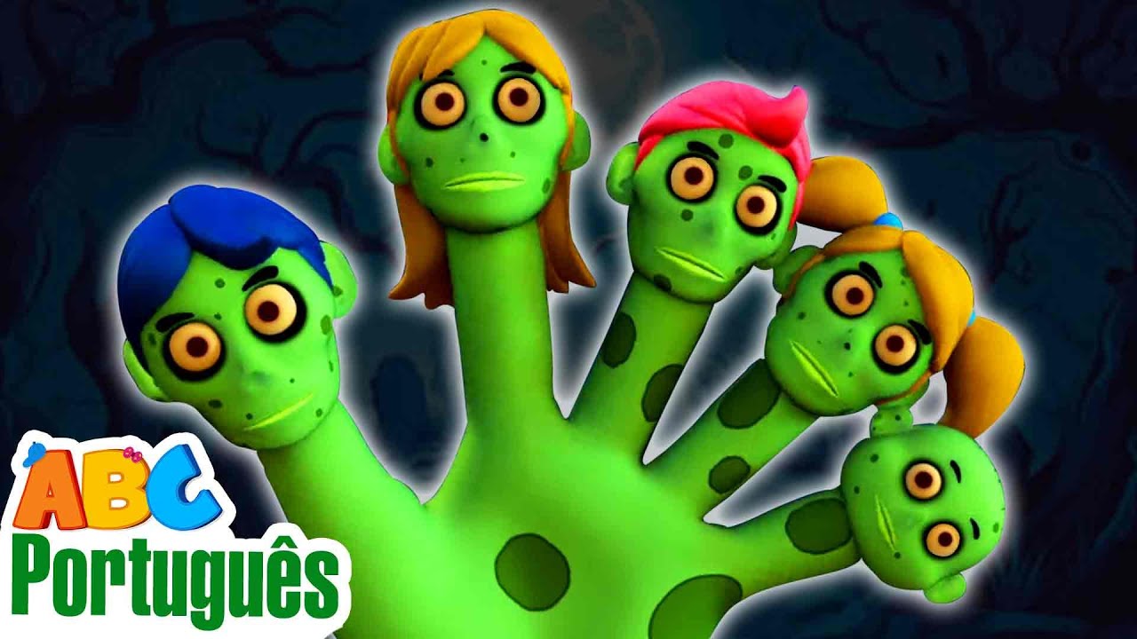 A Família Dos Dedos Dos Zumbis Assustadores | Canção da família zumbi | Aqui Bebês Cantam