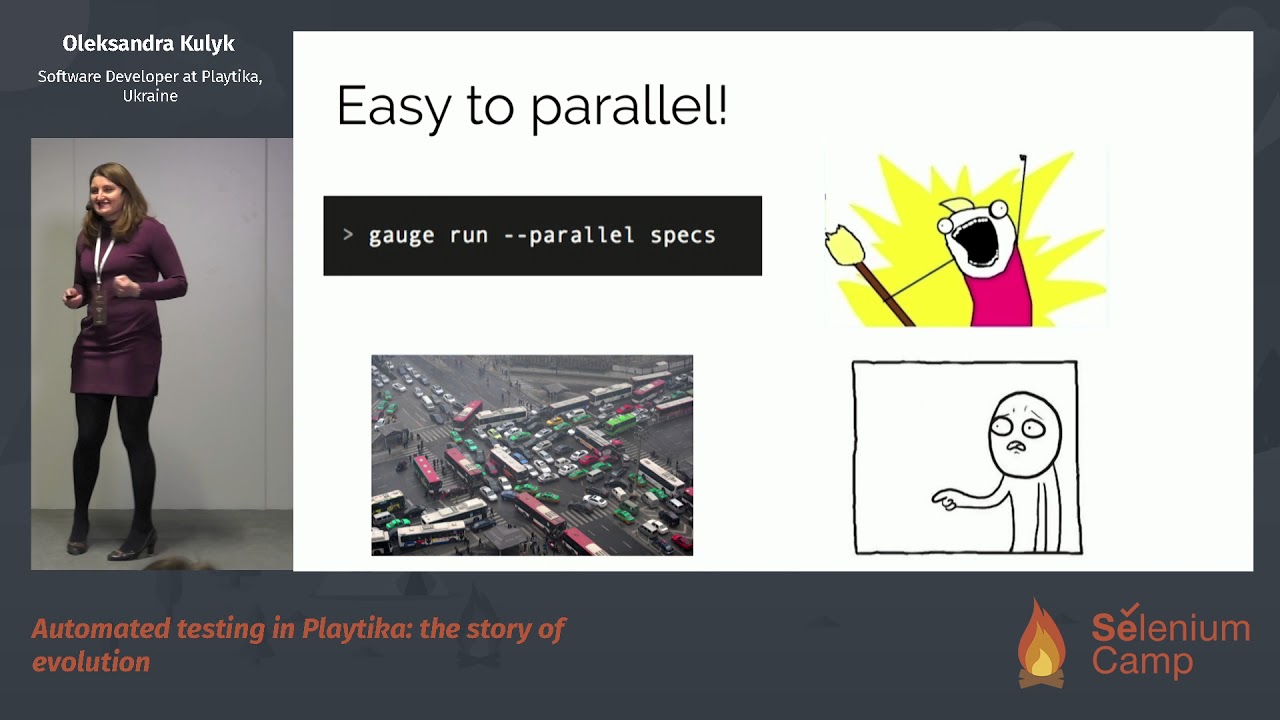 Automated testing in Playtika: the story of evolution (Oleksandra Kulyk, Ukraine) [RU]