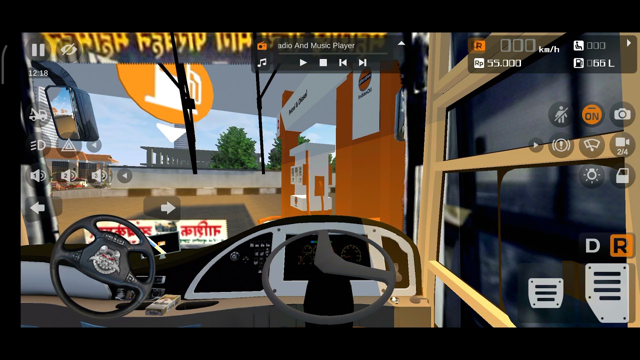 Msrtc Nashik Trambheskhevar bus accident in Light mass driving in Bussid