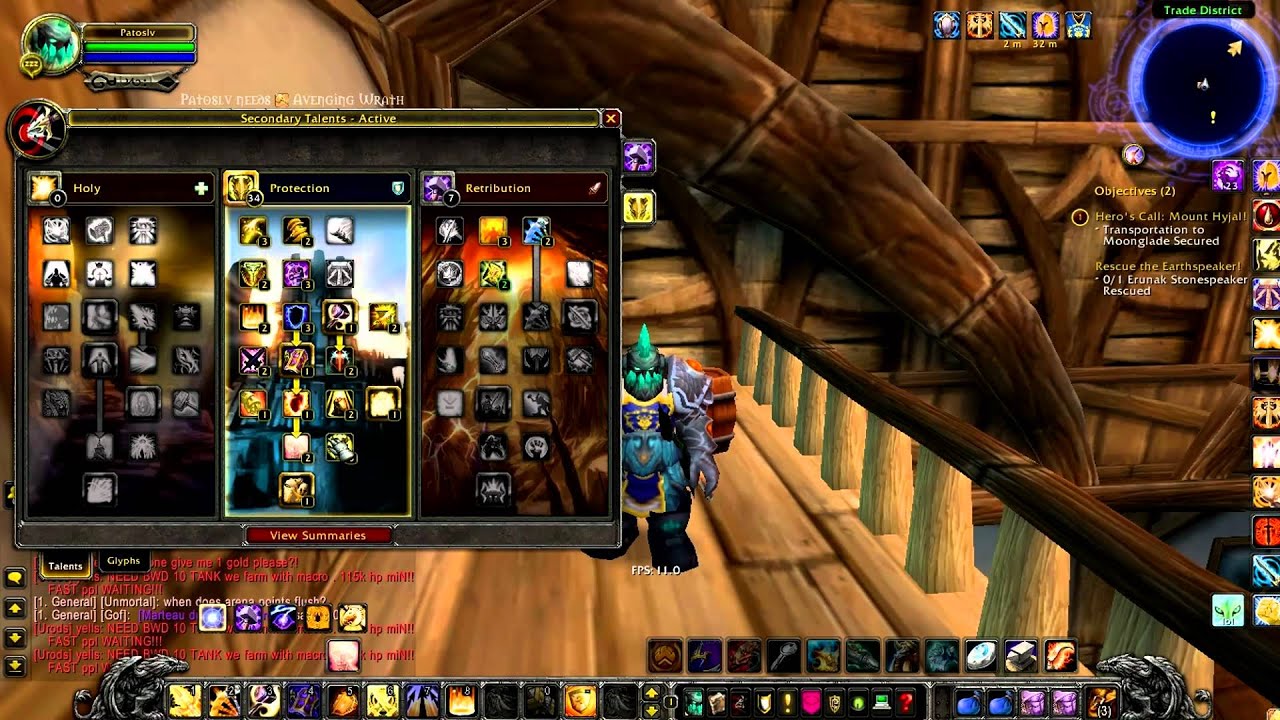 WoW Cataclysm Paladin Tanking Talents (HD)