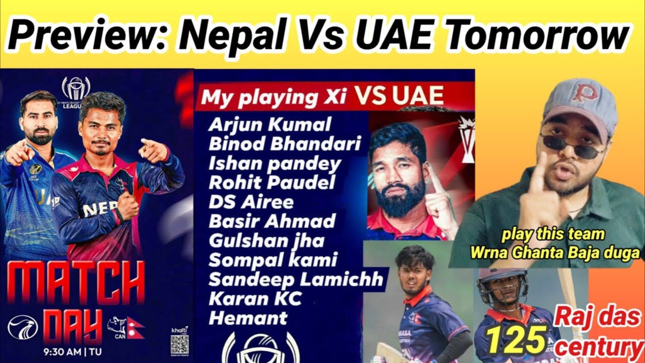 Preview: Nepal vs UAE, Must-Win Match, Change the Playing XI