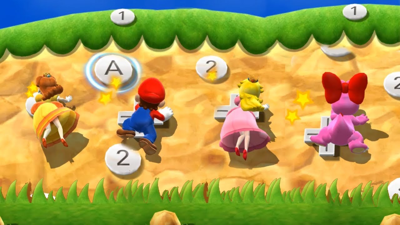 Mario Party 9 Step It Up - Daisy vs Mario vs Peach vs Birdo Master Difficulty| Cartoons Mee
