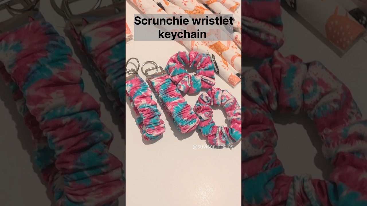 Launching new Scrunchie wristlet keychain 