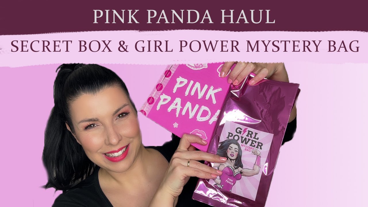 PINK PANDA HAUL - SECRET BOX, GIRL POWER MYSTERY BAG // Unboxing, Swatch, Smink Újdonságok //