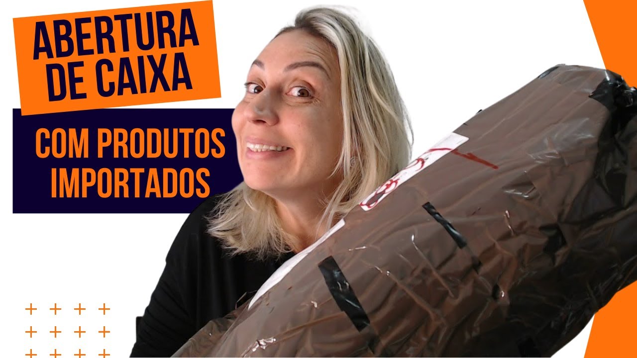 Abertura de caixa com produtos importados dos Eua