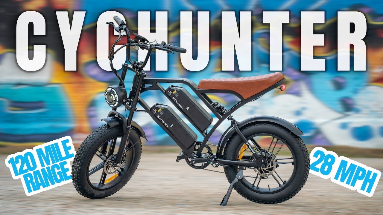 120 Mile Range for Under $1200! // CYCROWN CycHunter Moped Style E-Bike