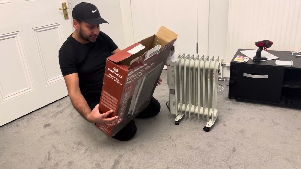 DAEWOO 2000W oil filled radiator.  Halfords &pound;34.99 