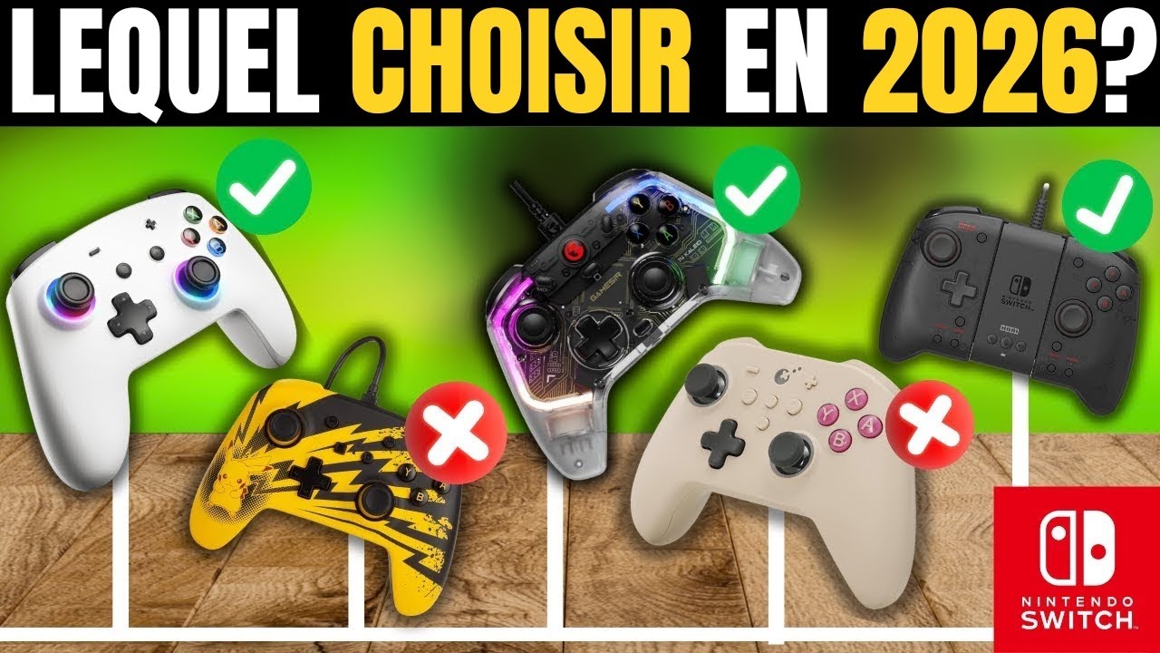 Les Meilleures Manettes Pour Nintendo Switch de 2026 [N'achetez Pas l'une Avant De Voir Ceci]
