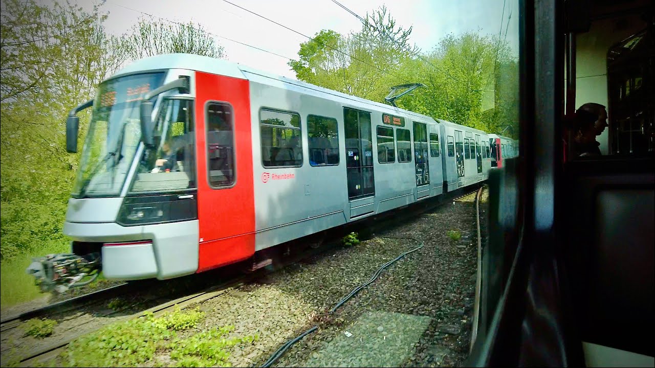 🚃Rheinbahn Linie U76 der Stadtbahn Krefeld - Düsseldorf 4K