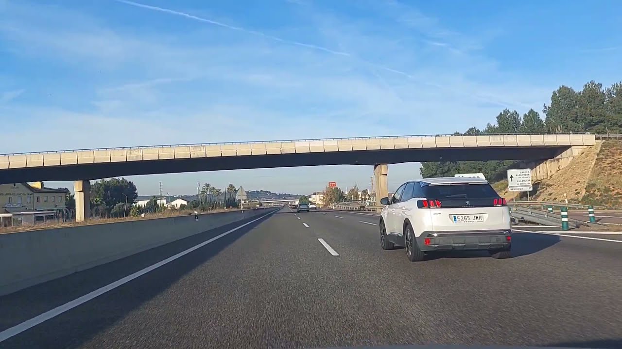 Spanish roads around Xátiva (Valencia) / Испанская автомагистраль вокруг Хативы (Валенсия)