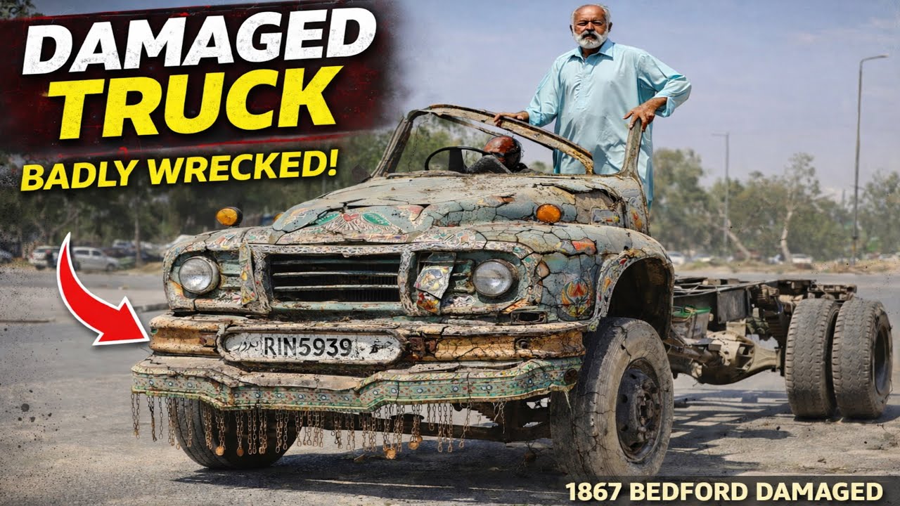 1867 Bedford Fully Damaged | Repair by Pakistani Truck Mechanic