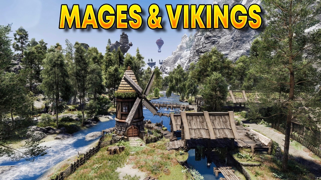 Skyrim Mages & Vikings 4K ULTRA Showcase (RTX 5090)
