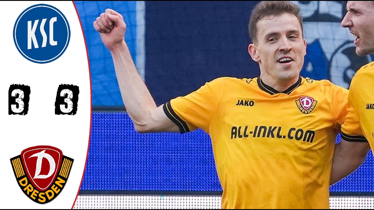 KSC - SG Dynamo Dresden 3-3 Highlights | 2. Bundesliga - 2025/2026