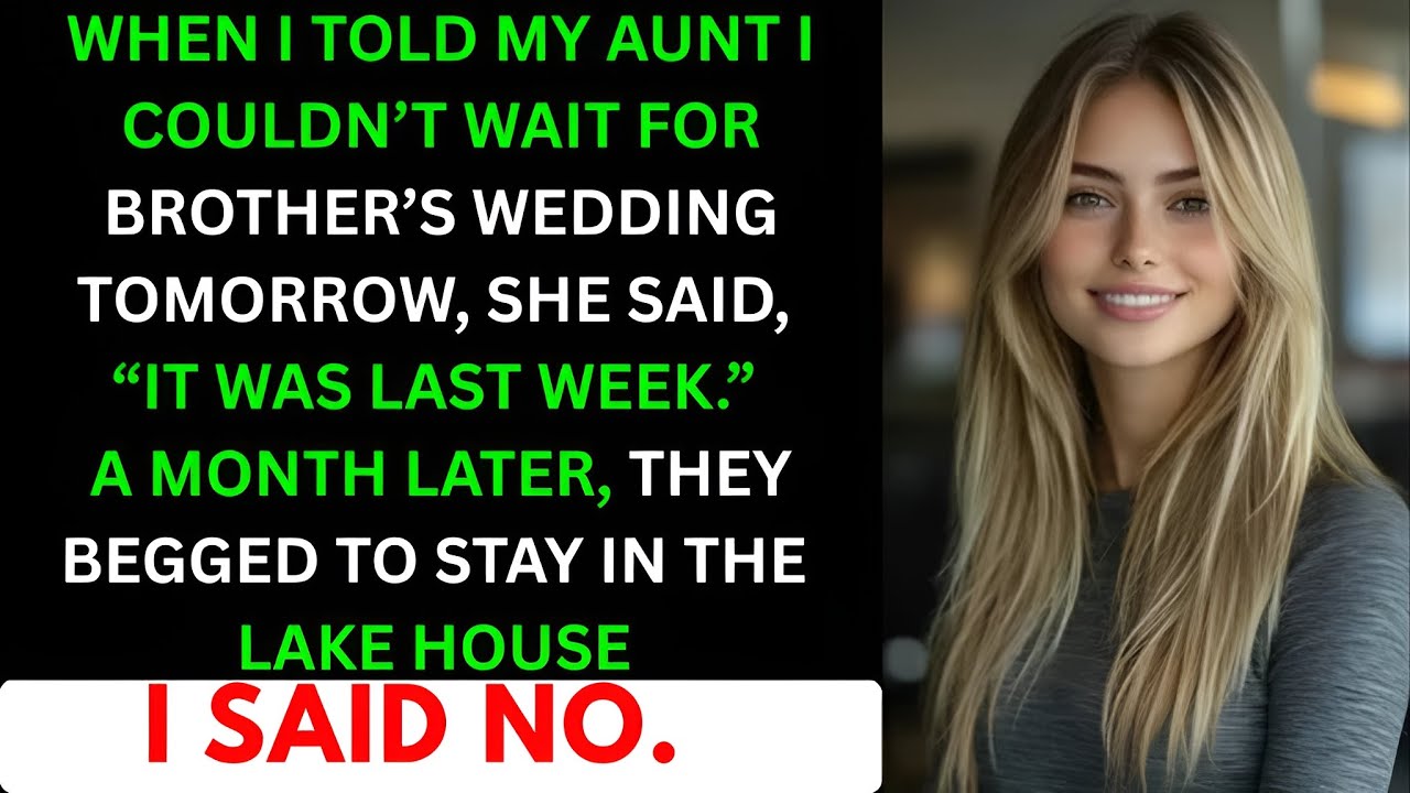 I Thought My Brother’s Wedding Was Tomorrow — The Lie That Changed Everything