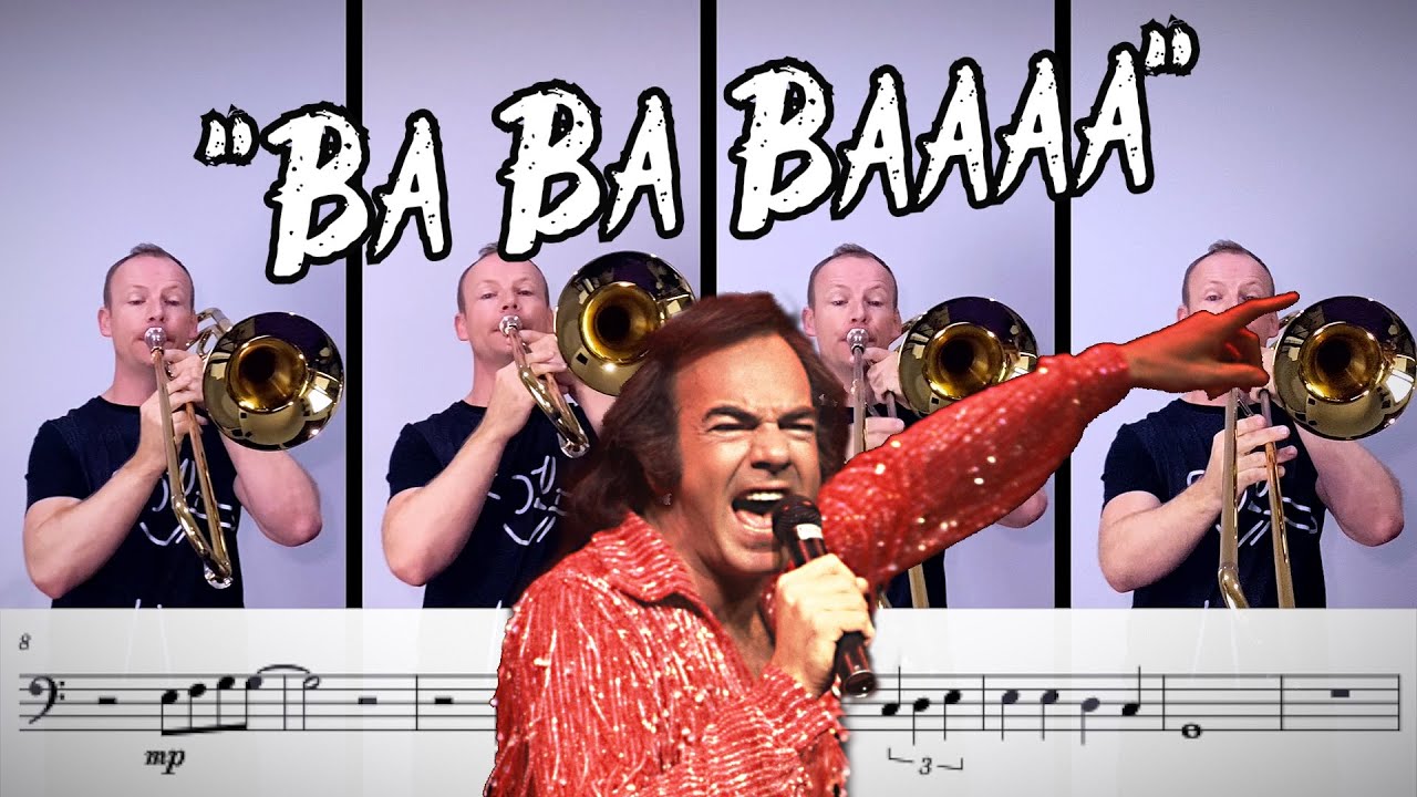 Sweet Caroline - Easy Trombone Quartet Play Along