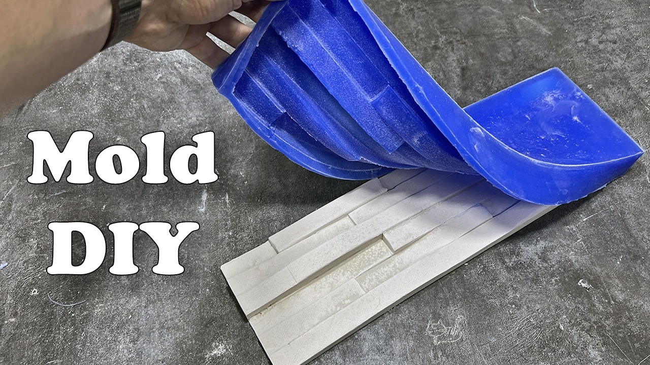 DIY Silicone Mold for Making Beautiful Plaster Stones!