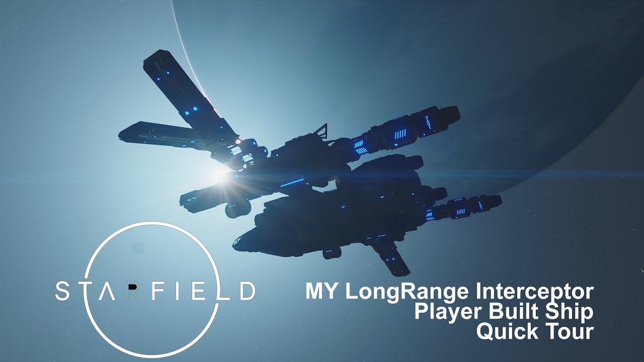STARFIELD | MY LongRange Interceptor - Player Built Ship - Quick Tour | PC &bull; RTX3080 Ti #starfield