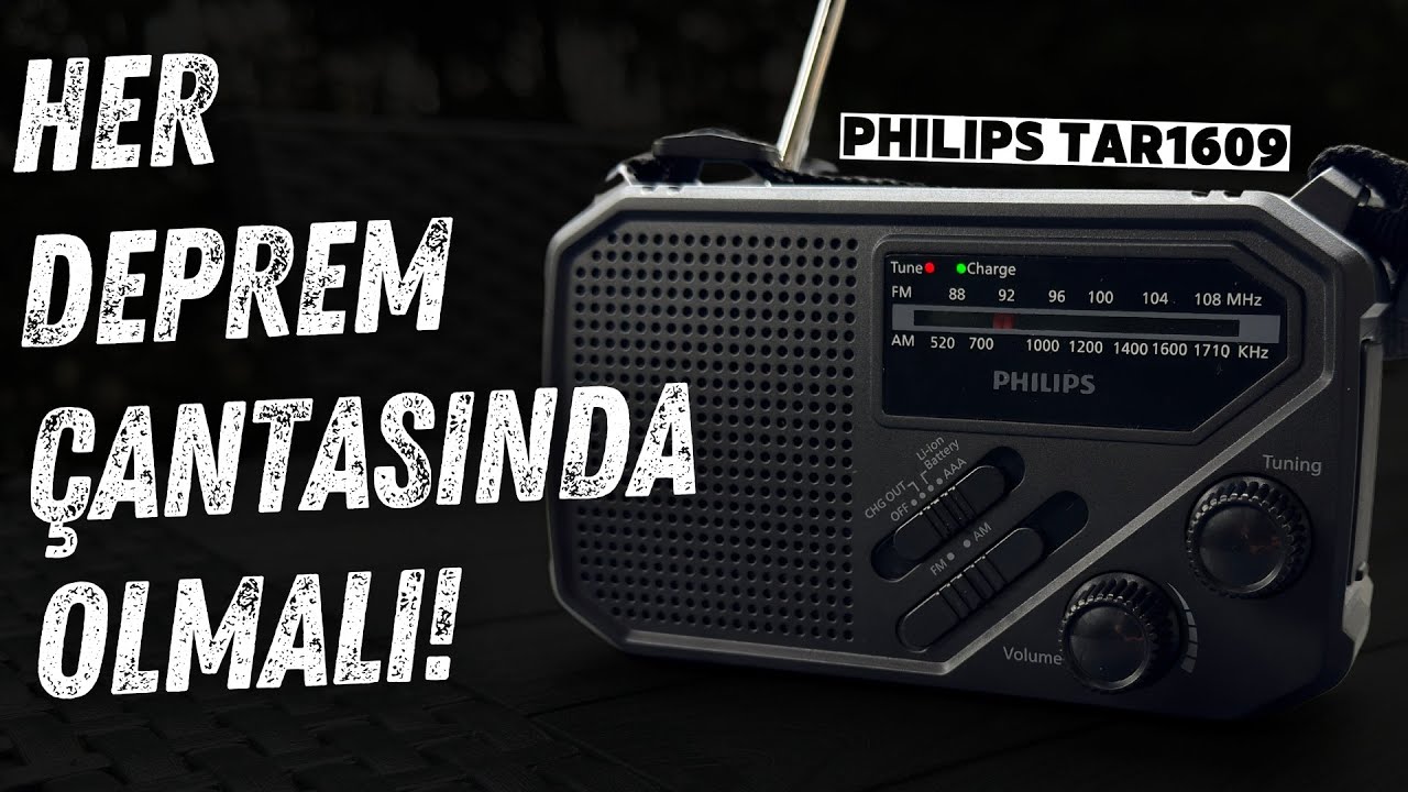 HER DEPREM ÇANTASINDA OLMASI GEREKEN ÜRÜN! | Philips TAR1609 Fenerli Taşınabilir Radyo