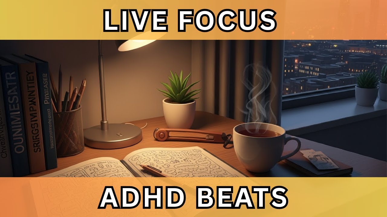 LIVE Friday Focus Stream &ndash; Chill Lofi Beats for ADHD Study, Work & Deep Concentration