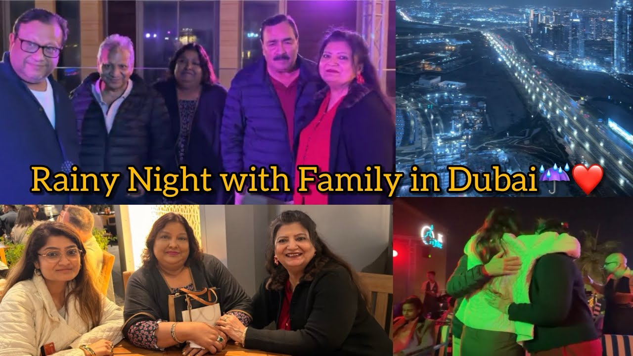 Rainy Last Day With Parents in Dubai ☔💔 | Emotional Goodbye🥹| #dubairain #emotionalvlog #familyvlog 