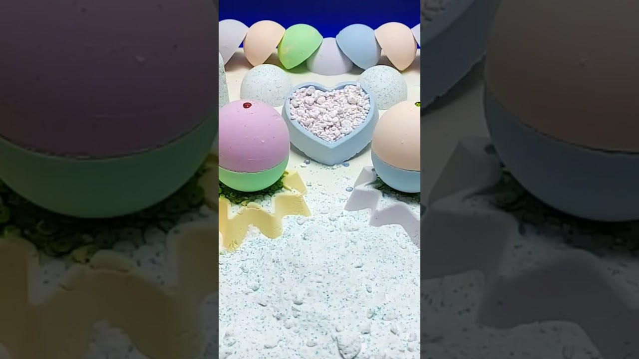 Baking soda ASMR satisfying crunch