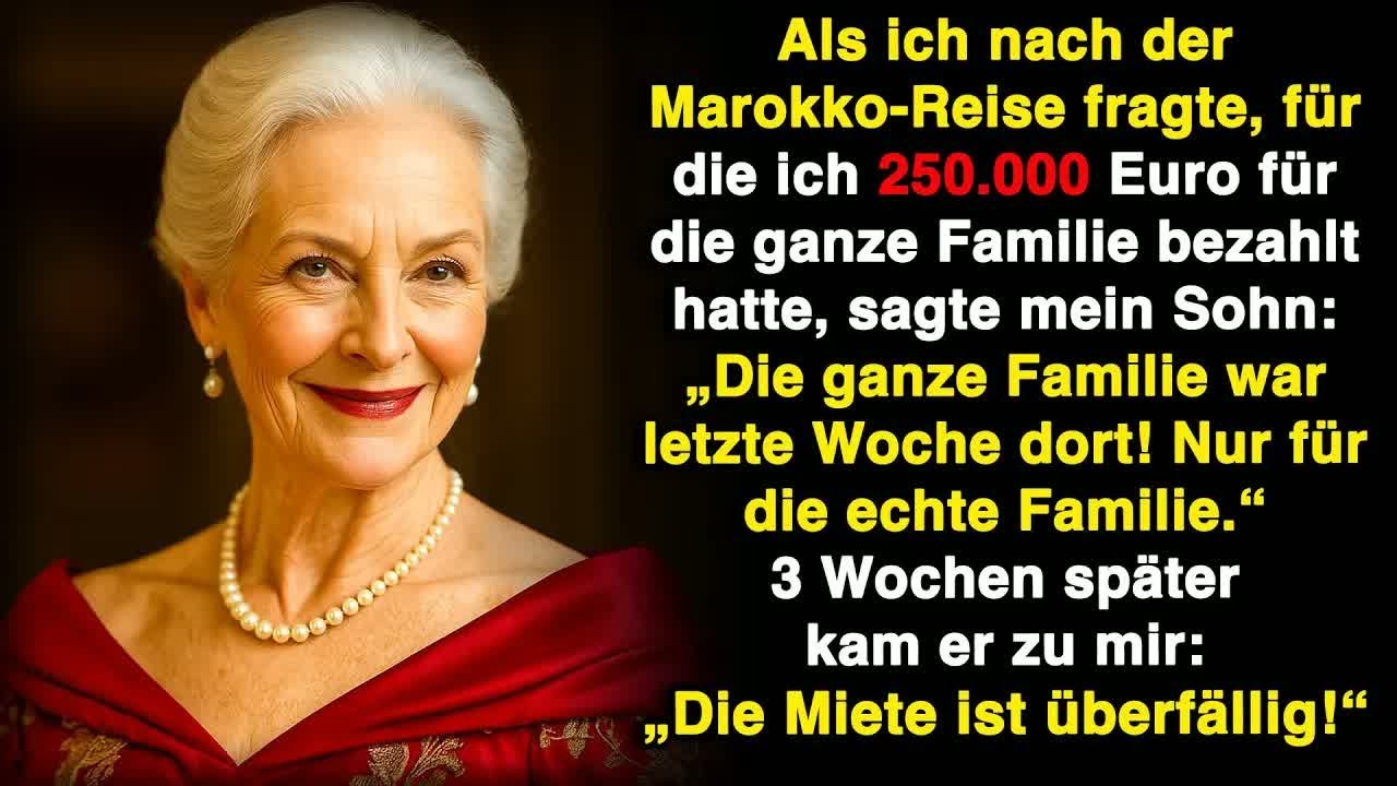 Mein Sohn： „Die ganze Familie war letzte Woche dort“, quando perguntei sobre a viagem que paguei
