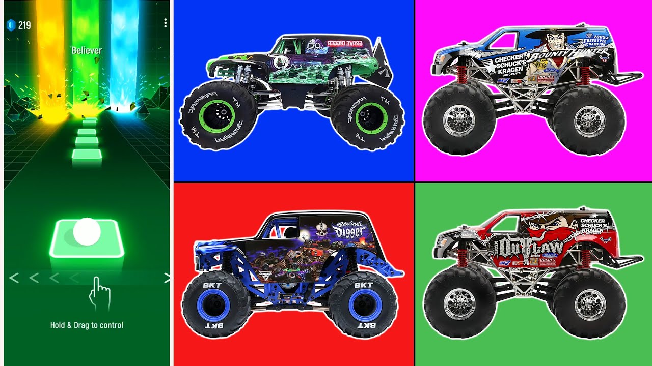 The Power of Monster Truck Vehicles | Impressive Performance | Monster Car Animation