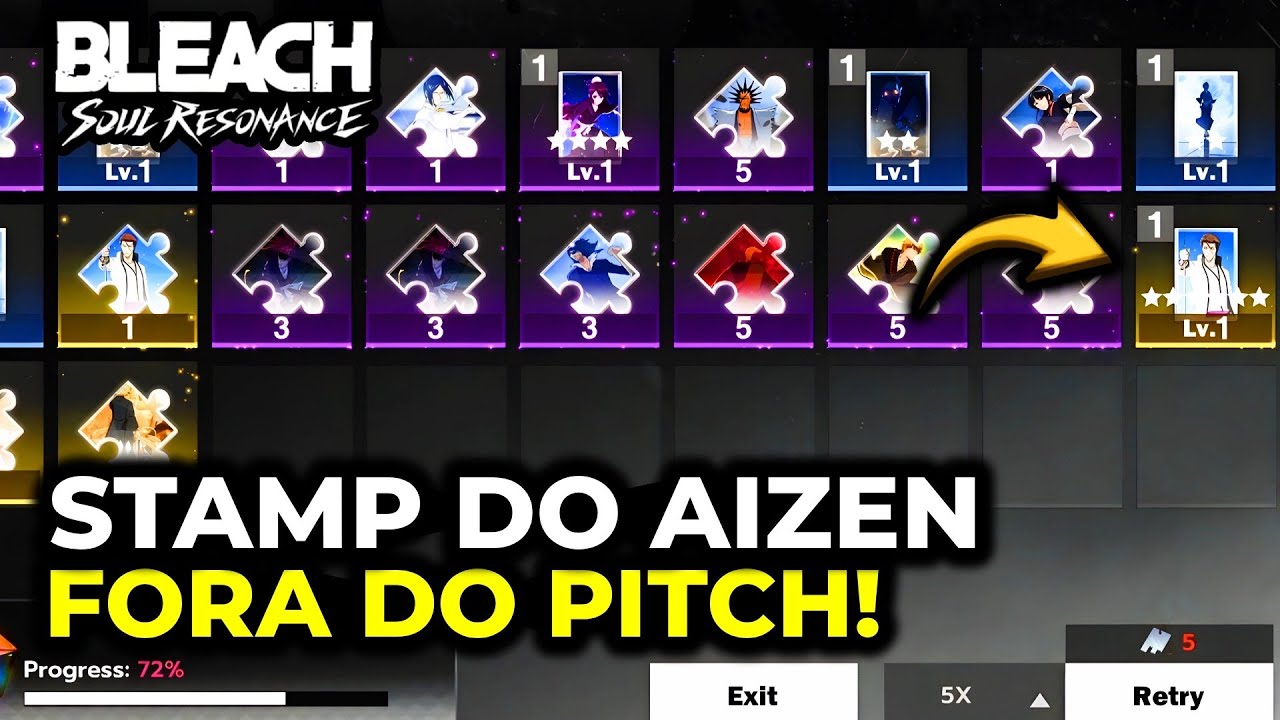 Peguei 2 STAMP do AIZEN o STAMP CORRIDOR realmente MELHOROU? - BLEACH SOUL RESONANCE