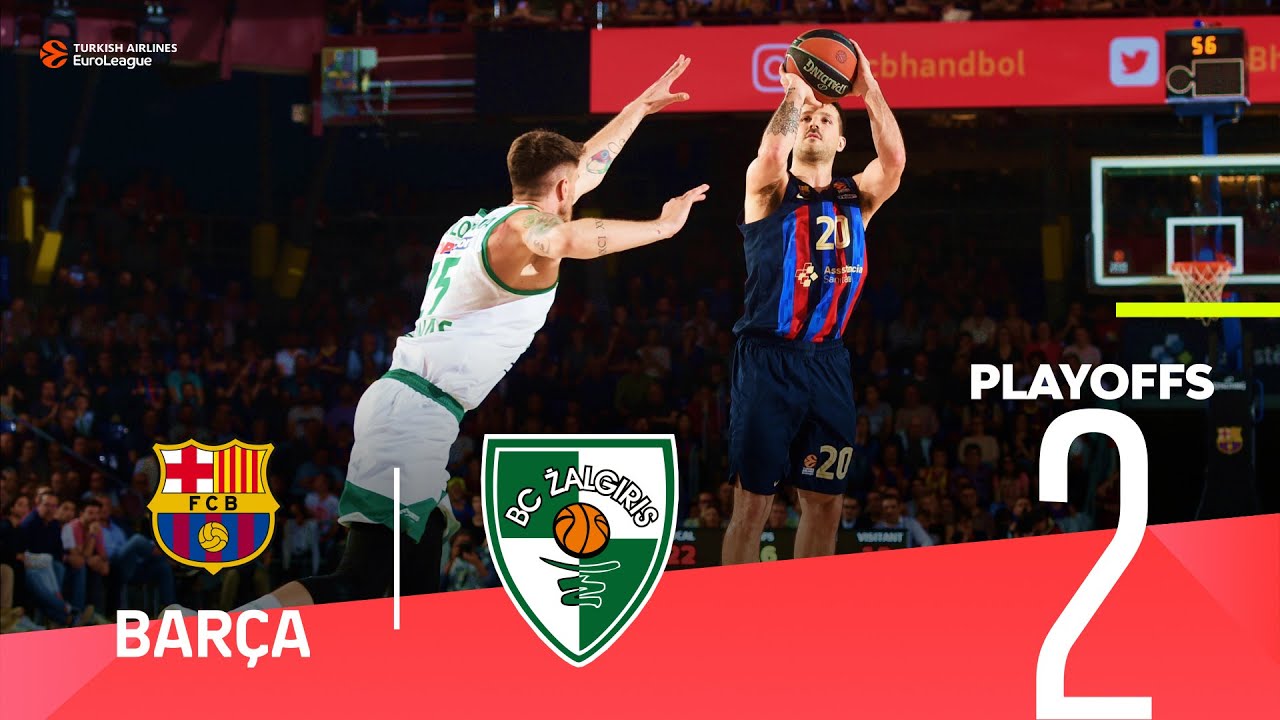 Vesely leads Barca closer to Kaunas! | Playoffs Game 2, Highlights | Turkish Airlines EuroLeague
