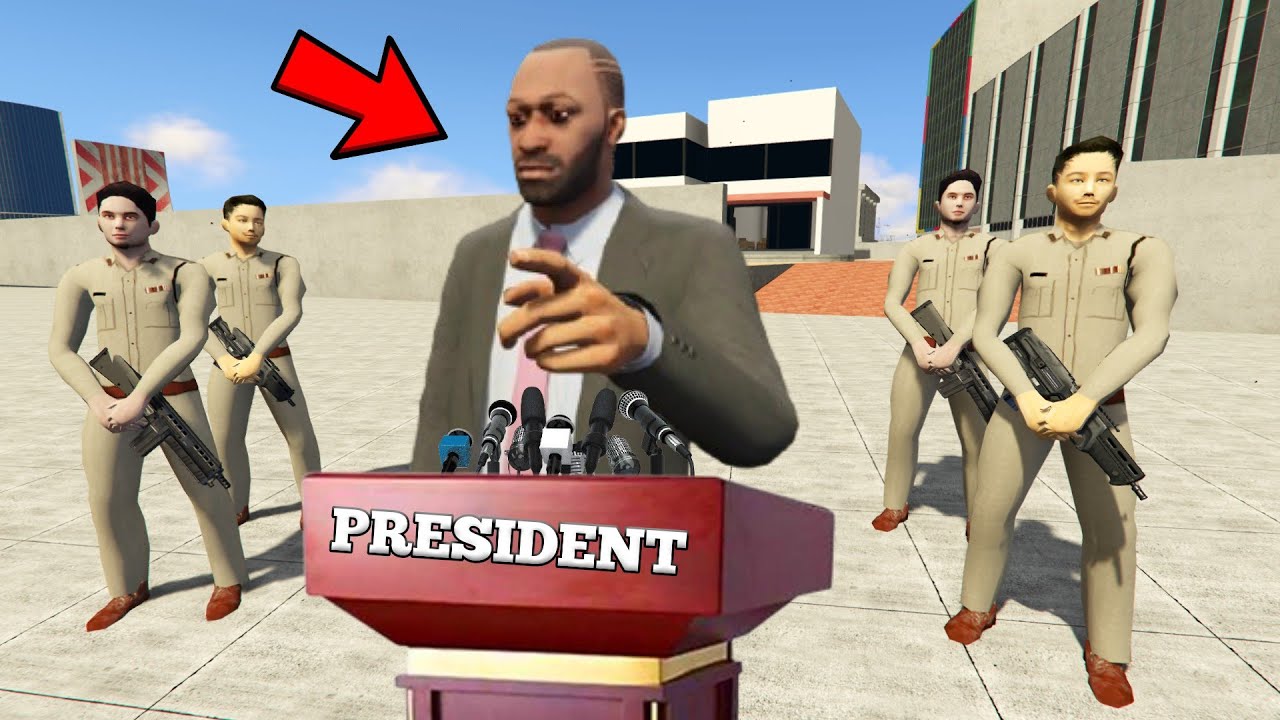 Franklin Become The President And Get Attacked In Indian Bike Driving 3D | GTA 5