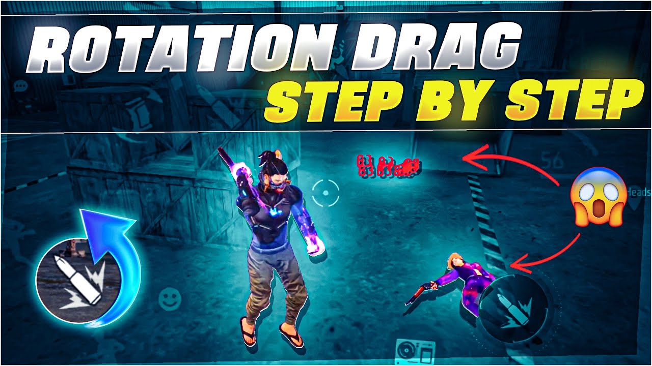 Rotation Drag In Free Fire | Rotation Drag In Free Fire Step By Step | #rotationdrag
