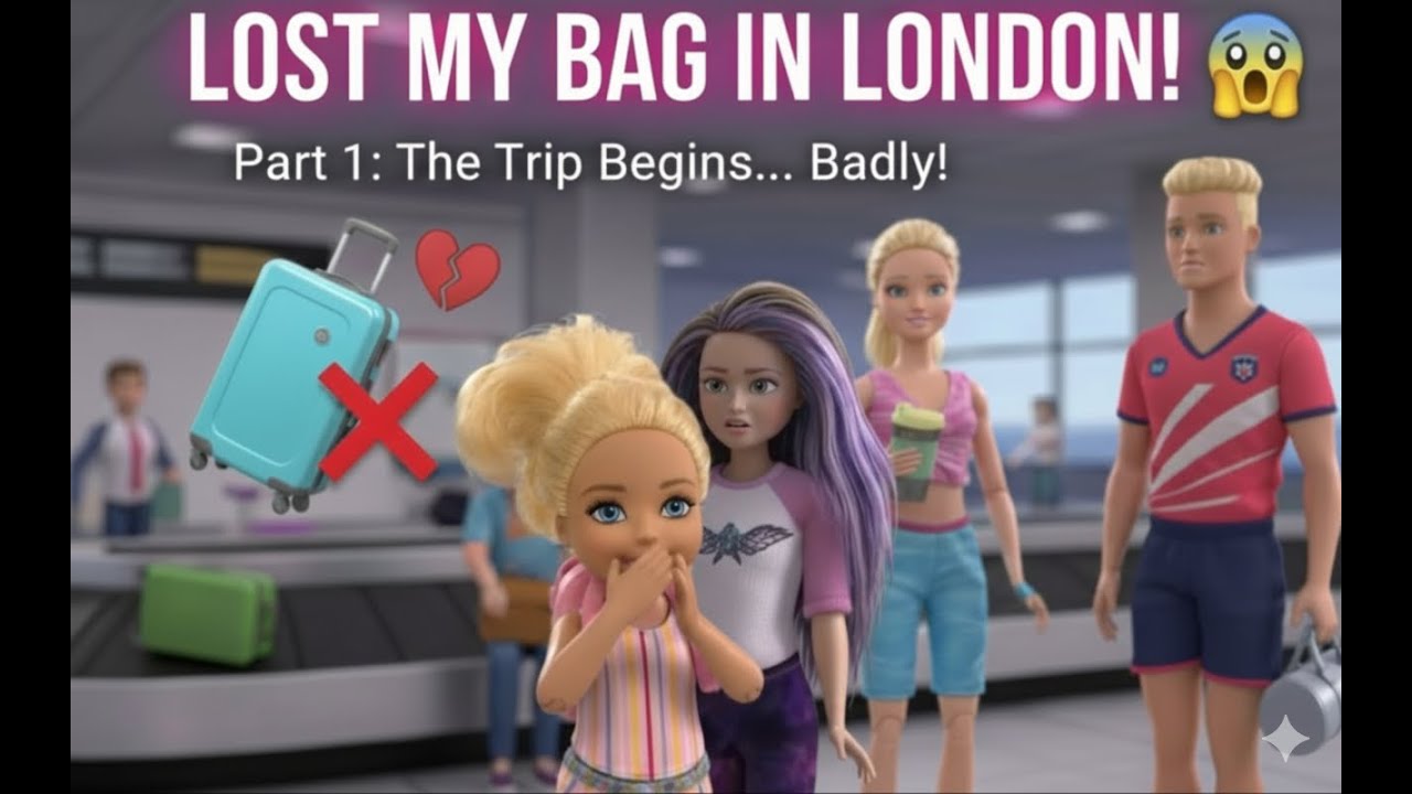 LOST MY BAG IN LONDON! Barbie’s Trip Turns Into a Disaster (Part 1)
