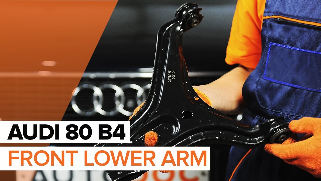 How to change front lower arm on AUDI 80 B4 TUTORIAL | AUTODOC
