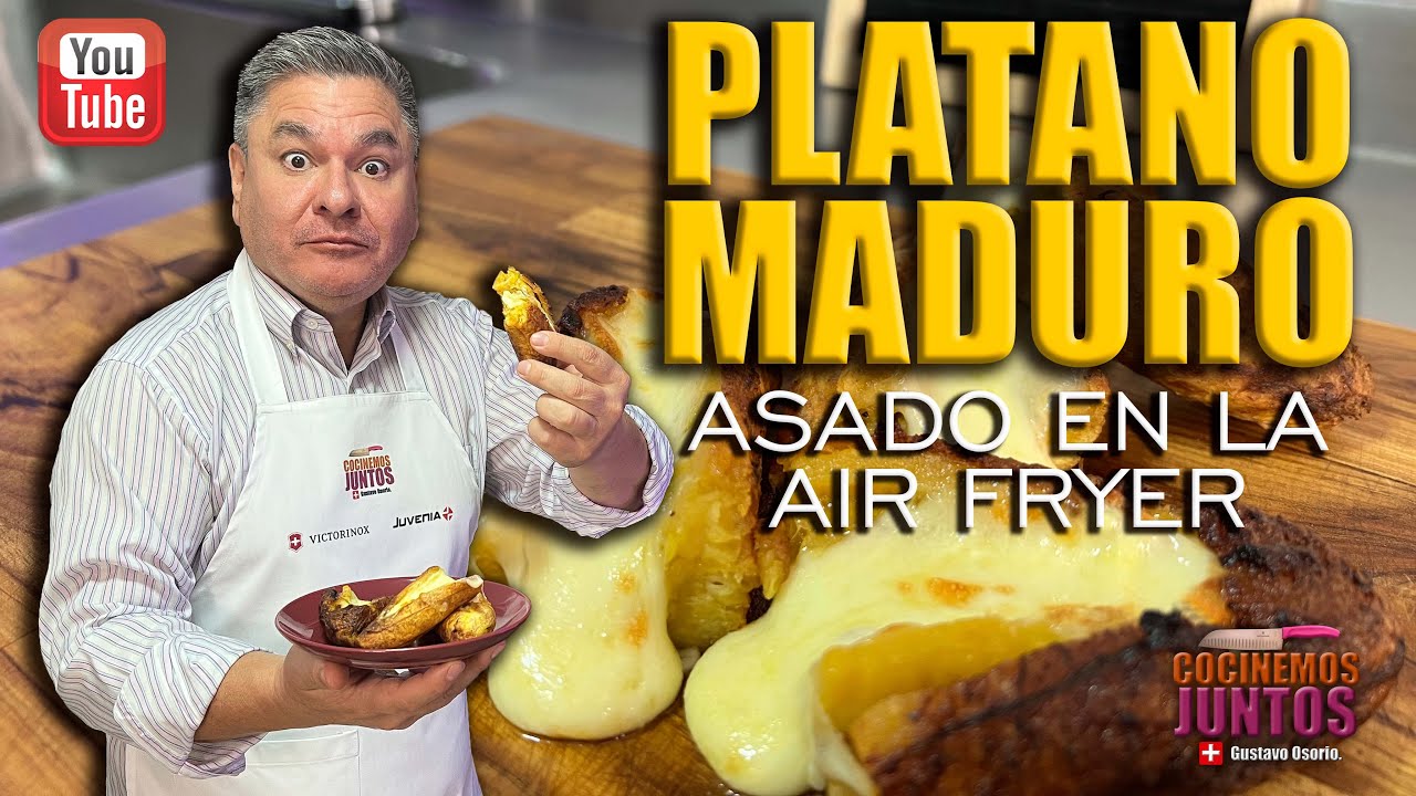 PLATANO ASADO EN LA AIR FRYER ✅💯