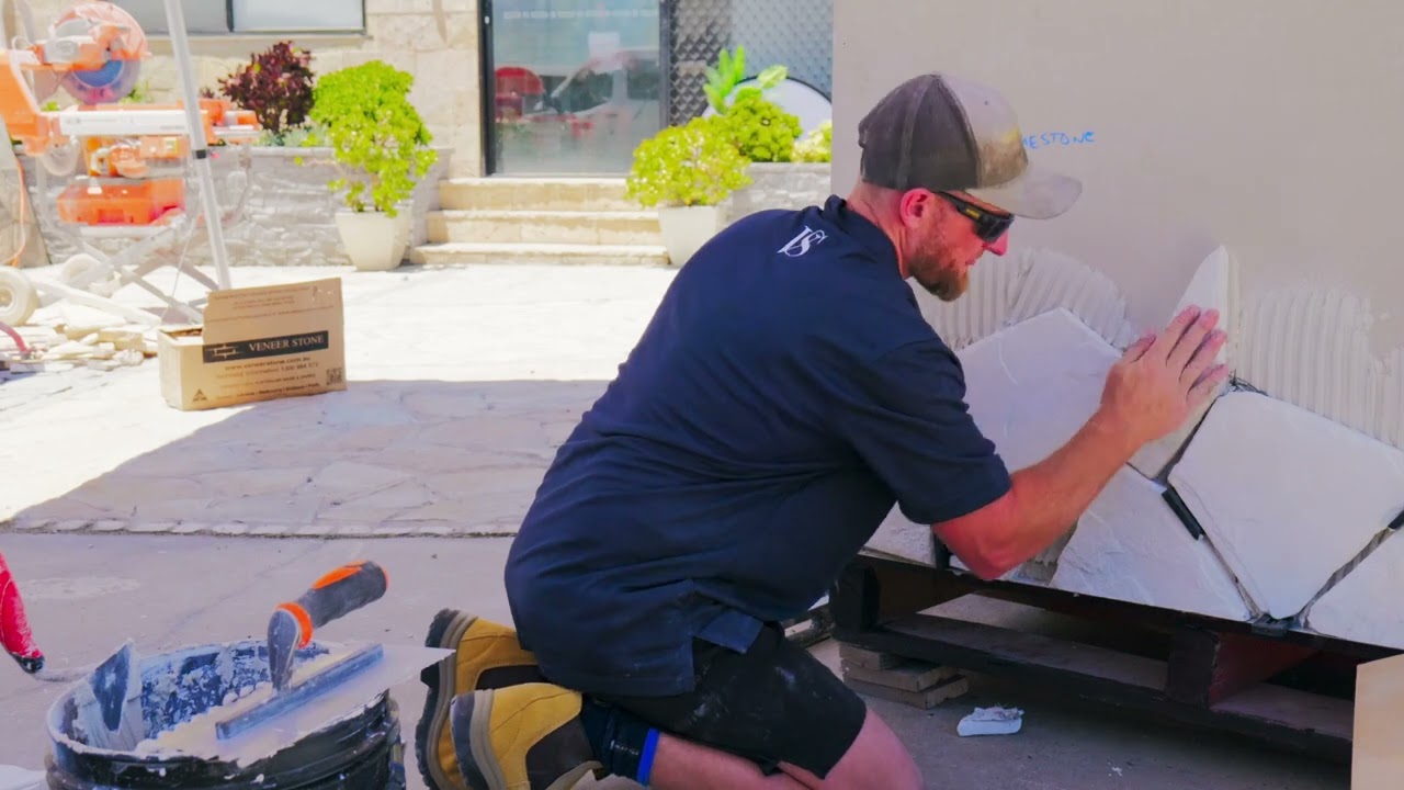 Arctic Veneer Stone Cladding - Installation