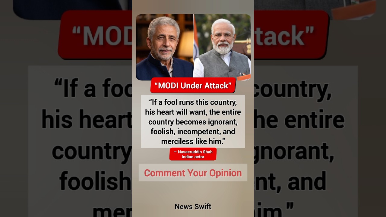 MODI Under Attack? Naseeruddin Shah's EXPLOSIVE Viral Rant Exposed