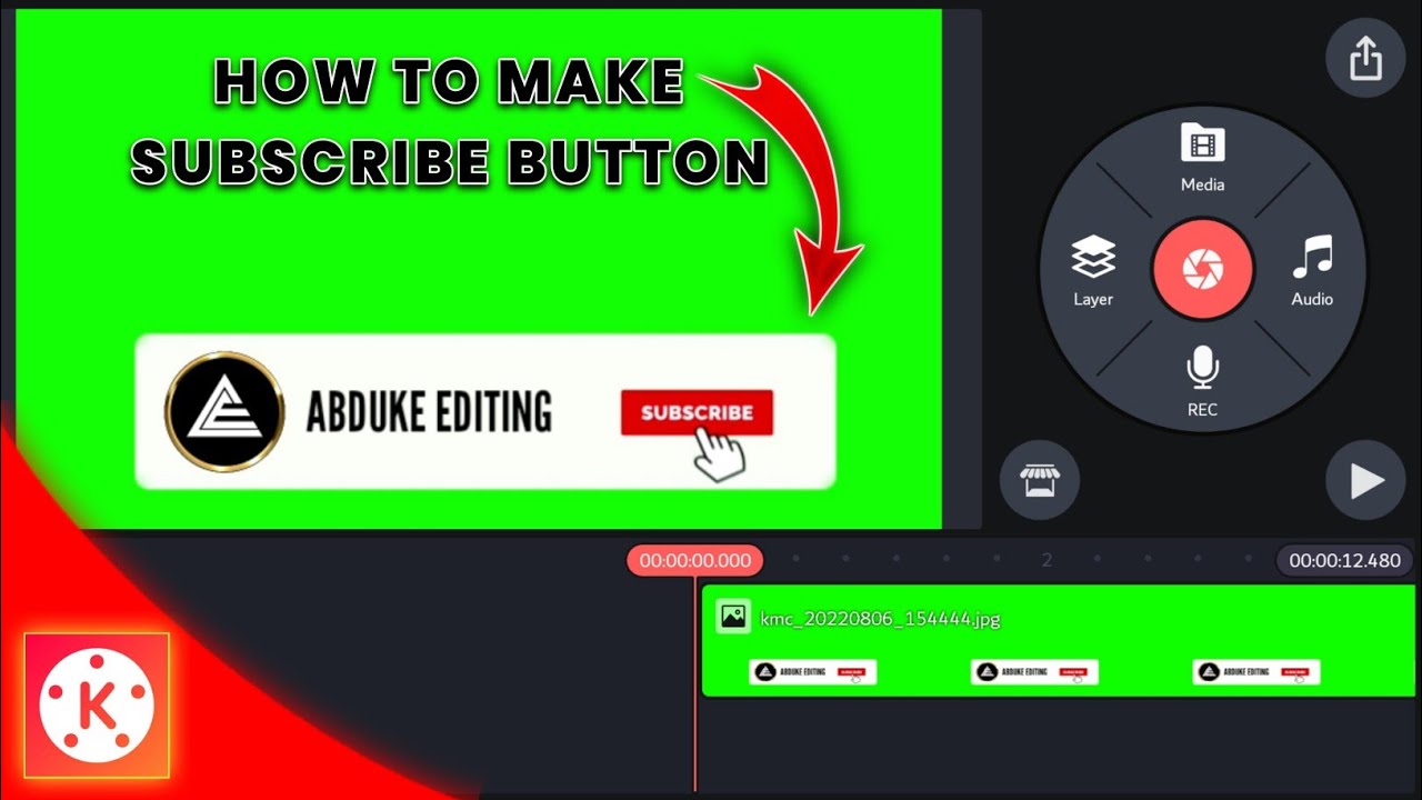 How to Make Subscribe Button Animation Green Screen In Mobile | Subscribe Button Green Screen