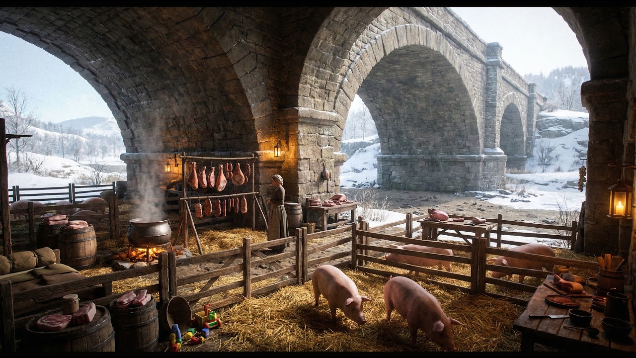 Widowed With Three Kids She Built a Pig Pen Under the Bridge — Her Pork Fed the Village