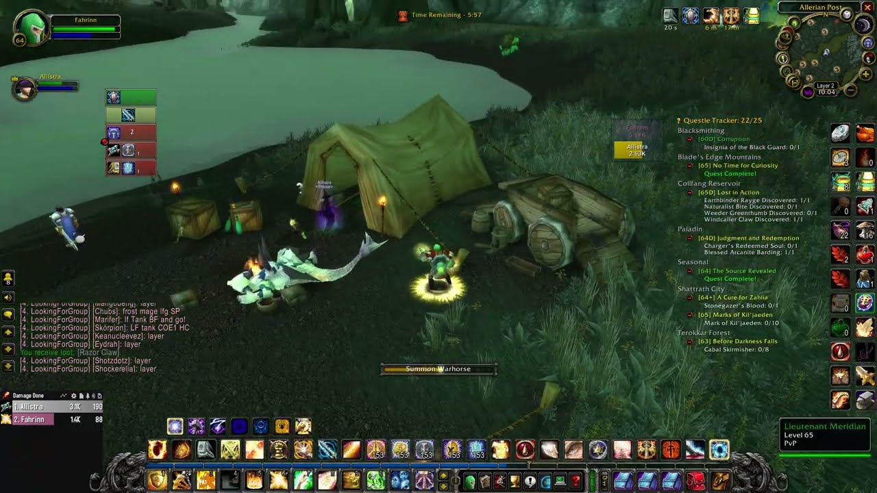 World Of Warcraft: TBC - (Classic Era 2026) Fahrinn's journey (Episode 14) [Terokkar Forest]