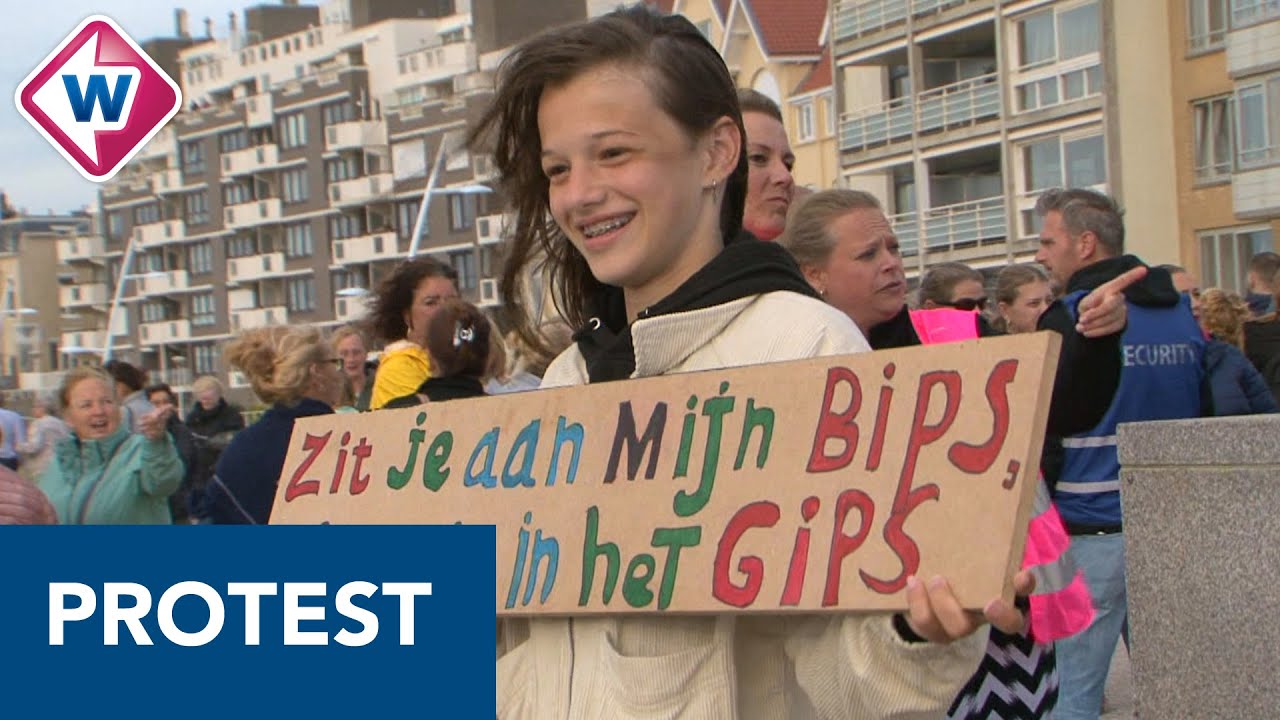 Vrouwenprotest tegen overlast Scheveningen - OMROEP WEST