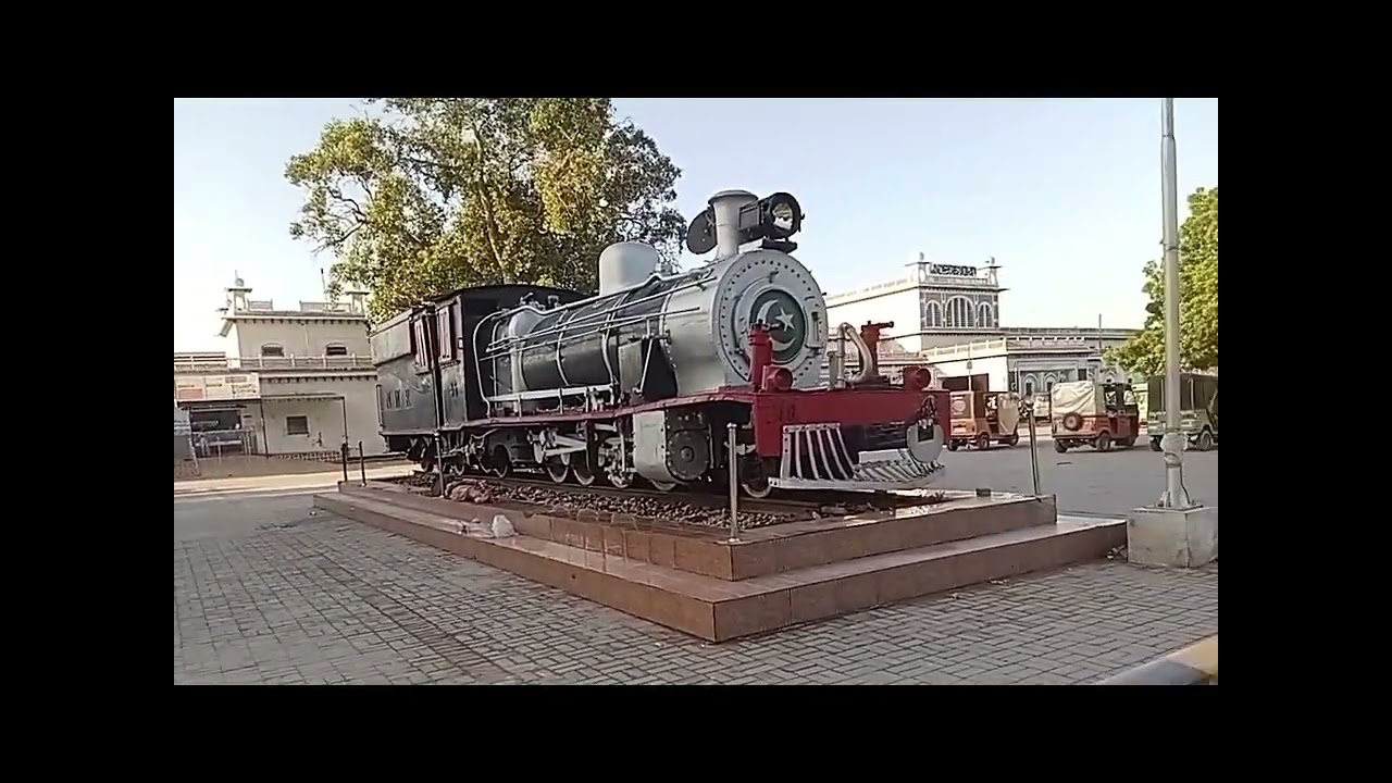 Full View of Multan Railway Station outside and inner view, old railway station in the region