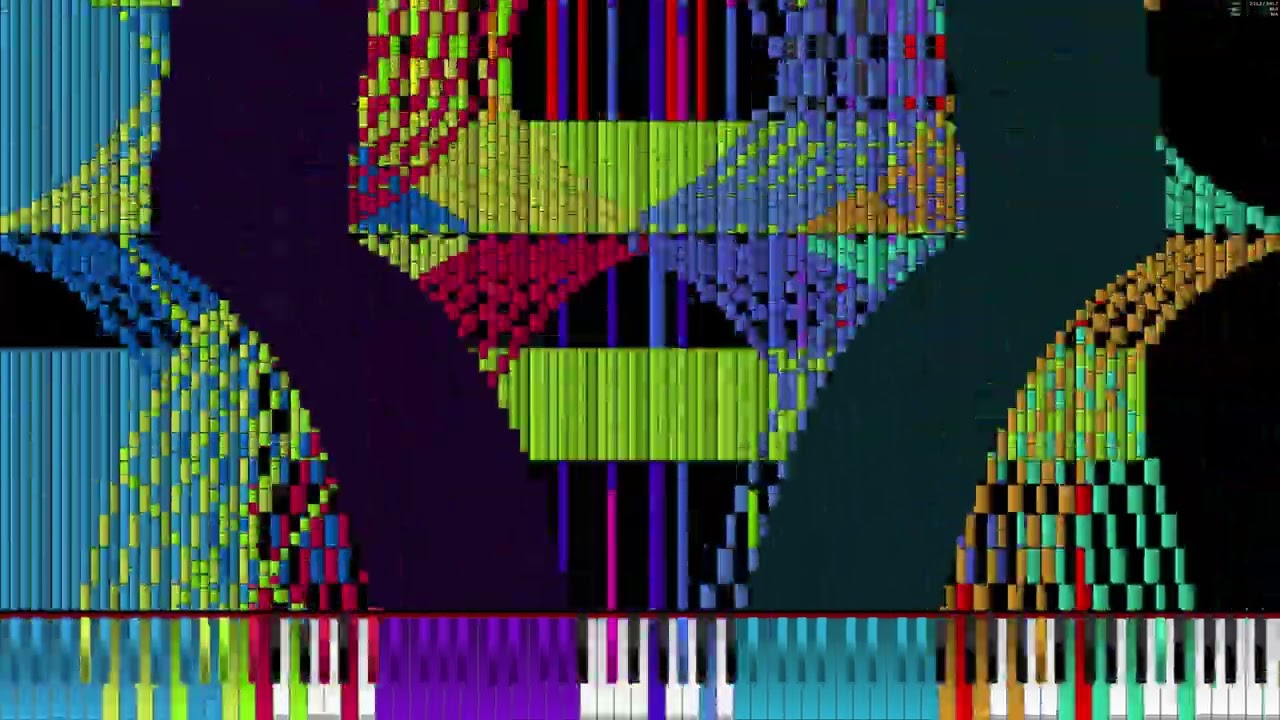 [Black MIDI] Bad Apple!! | 12.841.378 Notes | Legit Run (i7-10750H)