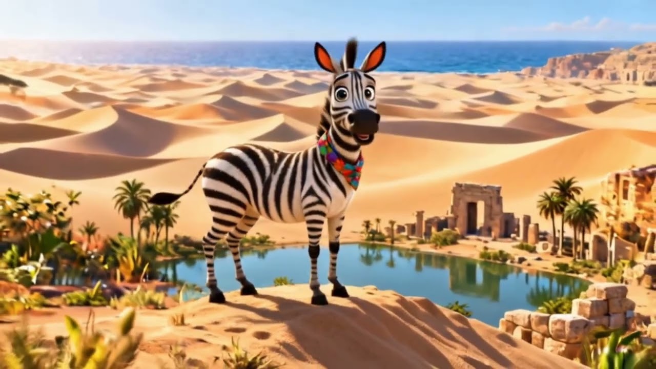 🦓 ¡La Gran Aventura de Zara la Cebra! 🌍🦓 | Aprende y Viaja por el Mundo