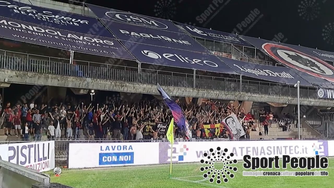 👏«Noi siamo la Casertana!»: Tifo rossoblù @Campobasso, Coppa Italia 2025-26