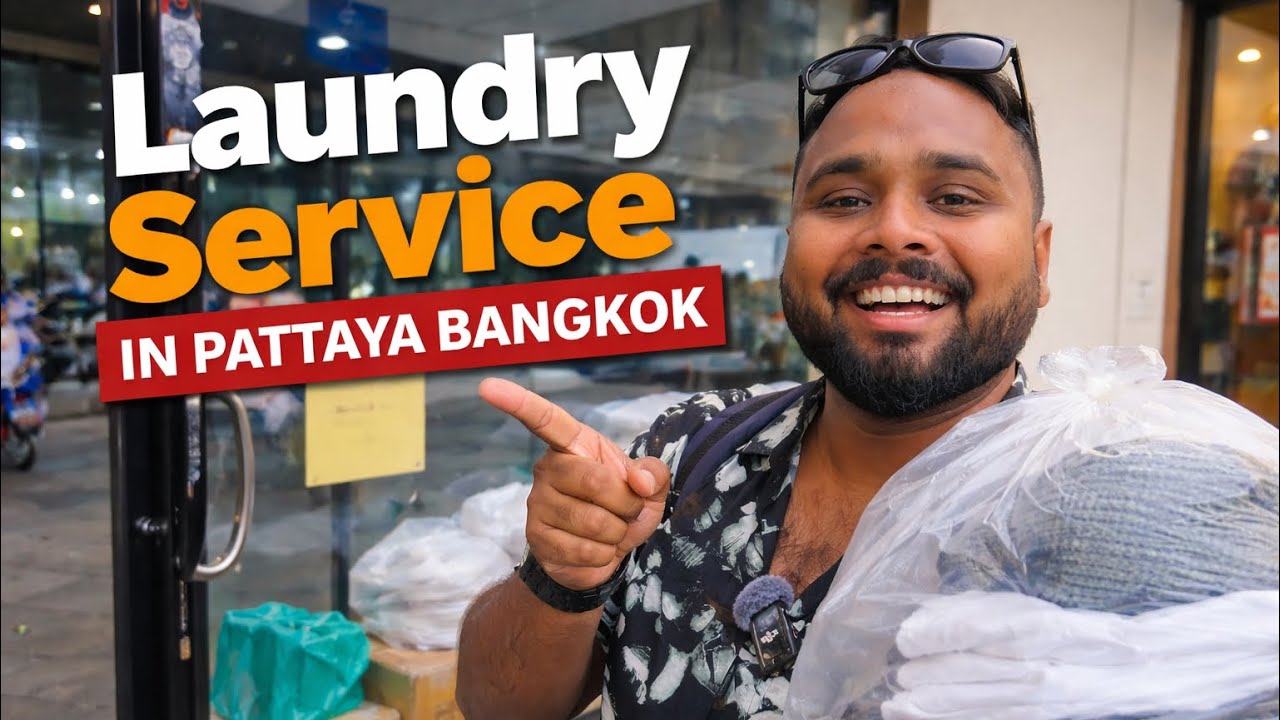 A Day in Pattaya Bangkok 🌴 | প্রথমবার Dry Cleaning | Cafe এর সামনে Luxury Cars 😎