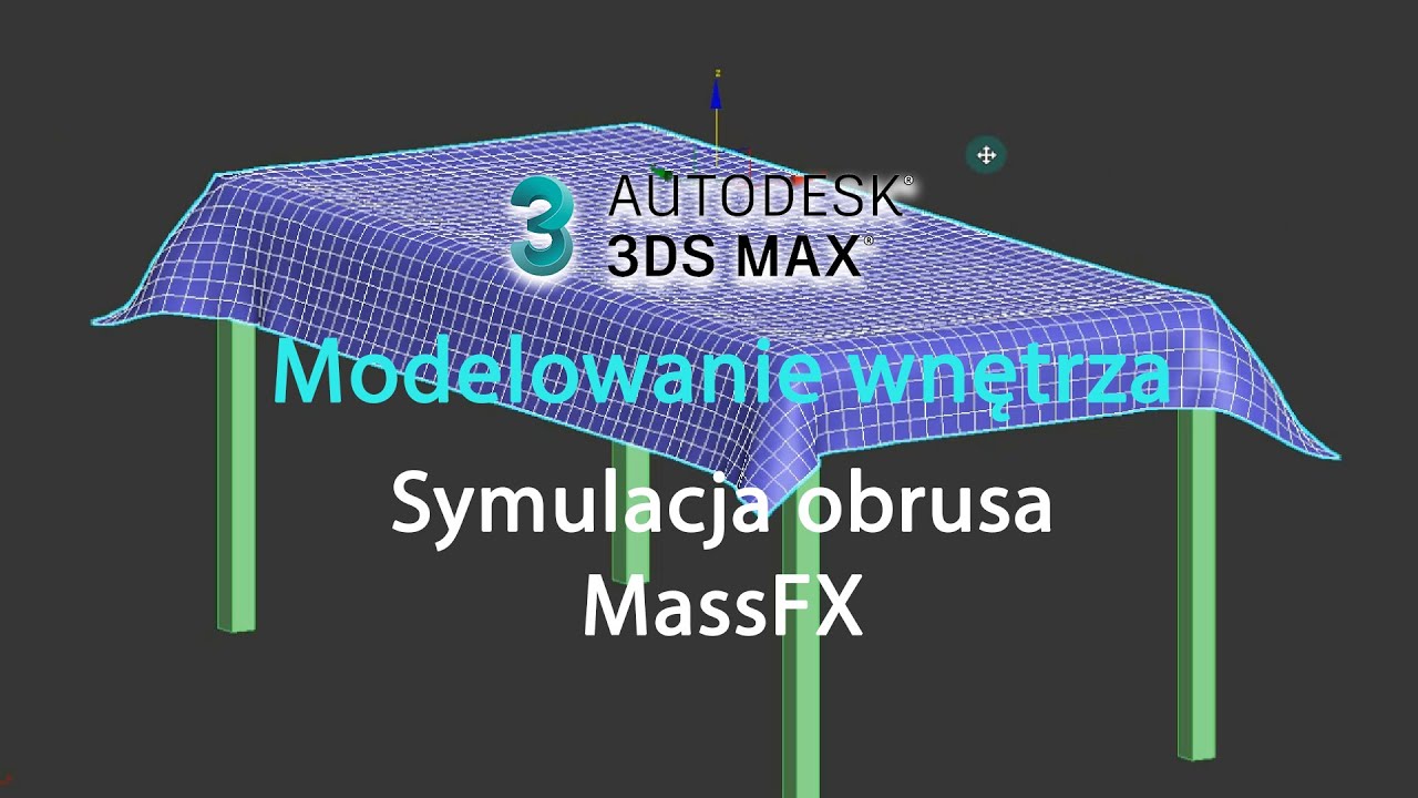 3ds Max WNĘTRZA - 08 - Modelowanie obrusa - symulacja