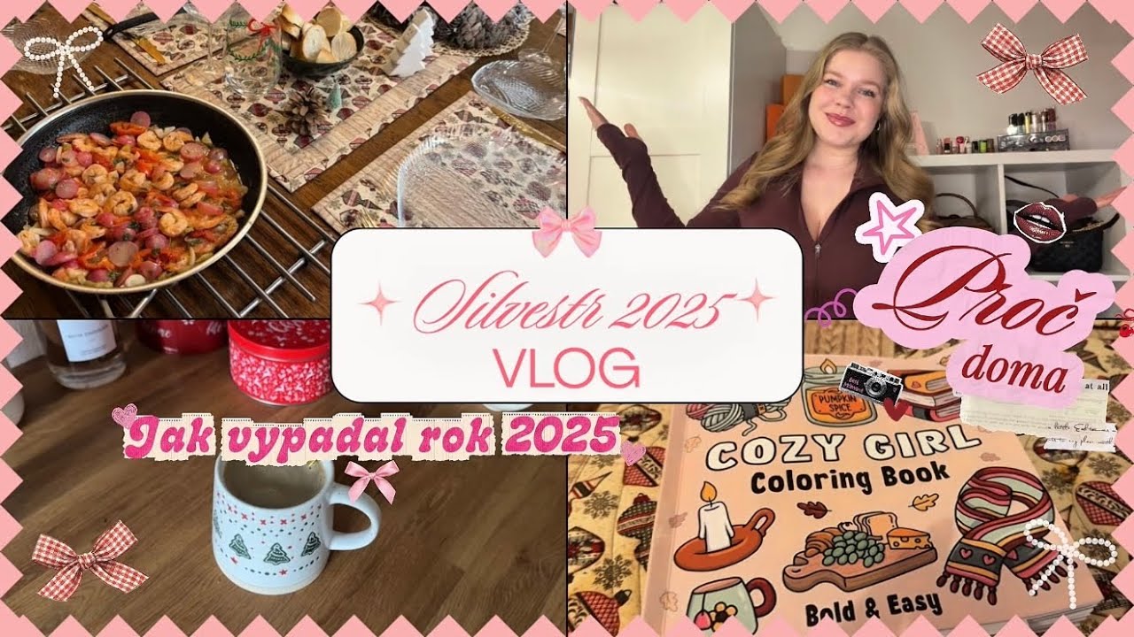 Náš rok 2025 🩷 domácí Silvestr & první VLOG v novém roce | ANEMÍ 🩷